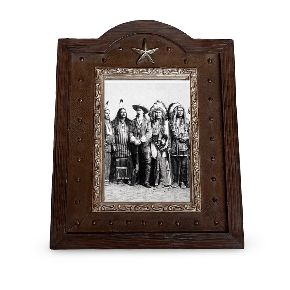 Vintage Montana Lifestyle by Montana Silversmiths Brown Star Accent Frame